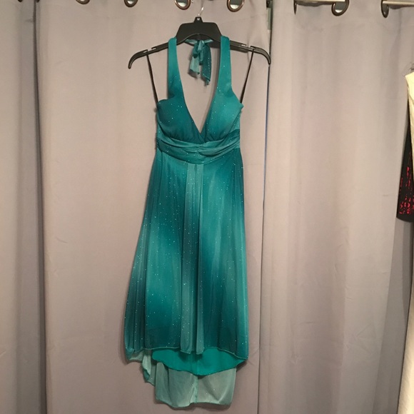 Ruby Rox Dresses & Skirts - Ruby Rox emerald green glittery gown, S